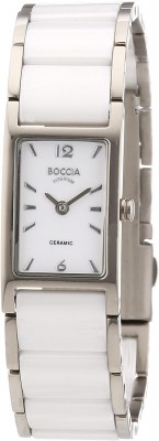 Boccia Damen-Armbanduhr Ceramic Titan Analog 3201-01
