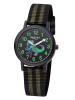 Regent Armbanduhr für Jungen Junioruhr Kinderuhr Dinosaurier mit Stoffband Quarz F-1379