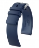 Hirsch Uhrenarmband Pure L aus Premium Caoutchouc Quick Release mit Dornschließe Blau