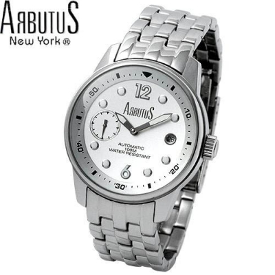 Arbutus Herrenuhr Automatik Essential Stahl/Silber AR0039WS