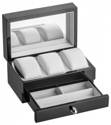 Eichmüller Uhren Sammlerbox mit Spiegel und Schublade
