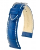 Hirsch Uhrenarmband Modena L aus italienischem Kalbsleder Quick Release mit Dornschließe Königsblau