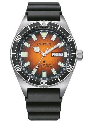 Citizen Herrenuhr Promaster Diver Automatik mit Gummiband NY0120-01ZE