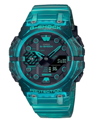 CASIO Herren Digital Quarz Uhr mit Resin Armband GA-B001G-2AER