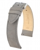 Hirsch Uhrenarmband Osiris L aus naturbelassenem Kalbsleder Quick Release mit Dornschließe Grau