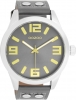 Oozoo Armbanduhr Basic Line mit Lederband 47 MM Grau Goldfarben / Grau C1087
