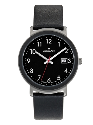 Dugena Herren Quarz Armbanduhr Nero - Modern Classic Line 4460671 - B-Ware