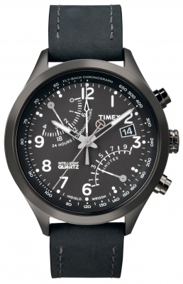 Timex Herrenuhr Chronograph mit Lederband T2N930 - B-Ware