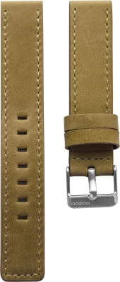 Oozoo Armband Uhrenband Uhrenarmband Leder Lederband mit Dornschließe Sand