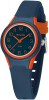 SINAR Mädchen Jungen Unisex Armbanduhr Sportuhr analog Quarz 10 Bar  Blau / Orange XB-47-12