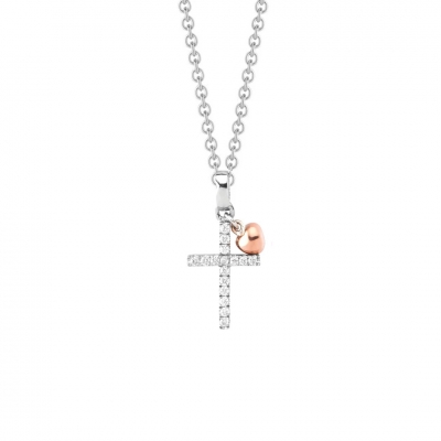 NANA KAY Sweet Talisman Halskette Kreuz 925´er Sterling Silber mit Zirkonia besetzt ST1030