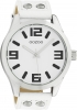 Oozoo Armbanduhr Basic Line mit Lederband 47 MM Weiß / Weiß C1050