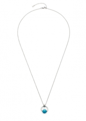 LEONARDO Damen Halskette Noce Edelstahl silberfarben mit Anhänger 70 cm 022047