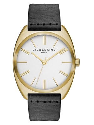 Liebeskind Berlin Damen Analog Quarz Uhr mit Leder Armband LT-0021-LQ